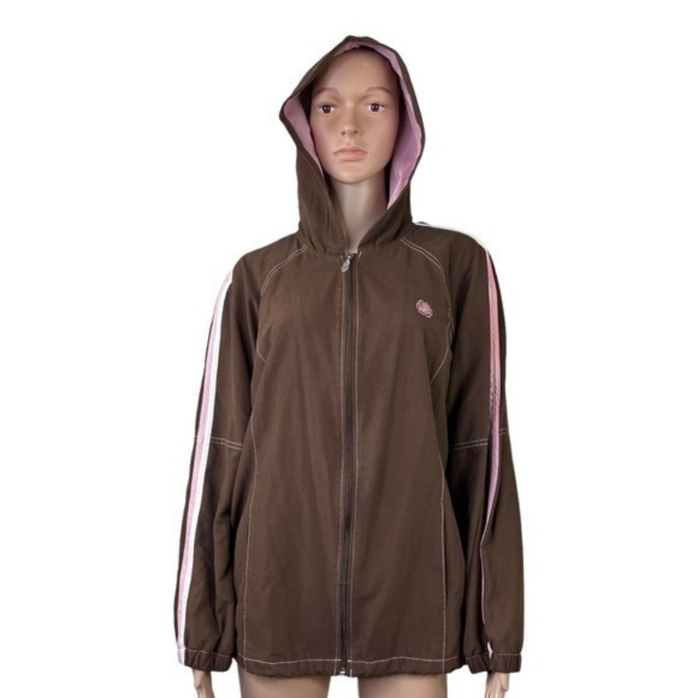 Green Tea Hoodie Women Jacket Brown Size 1X